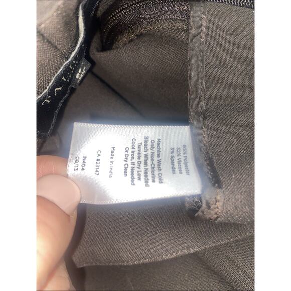 Talbots Trousers Pants Women's Wide Leg Relaxed Side Zip Stretch Sz 8P - Picture 9 of 9